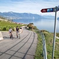 A vélo sur les rives du Lac Léman