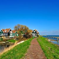 Paysage hollandais de l'Ijsselmeer