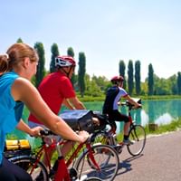A vélo le long de l'Adige