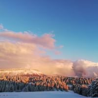 Massif des Bauges en hiver