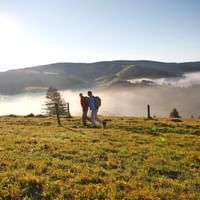 Randonneurs dans la Forêt Noire en Allemagne
