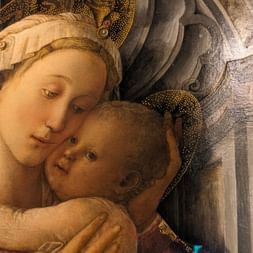 Détail de la Vierge à l'Enfant, Filippo Lippi, Palazzo Medici-Riccardi