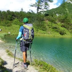 Tauplitz Randonneuse sur le plateau Tauplitz