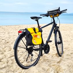 Vélo sur une plage de Majorque