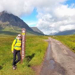 Panneau de signalisation du West Highland Way