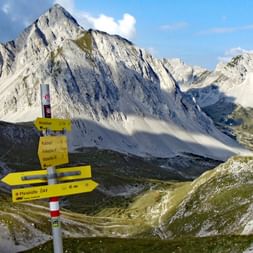 Balisage sur le sentier du Tyrol