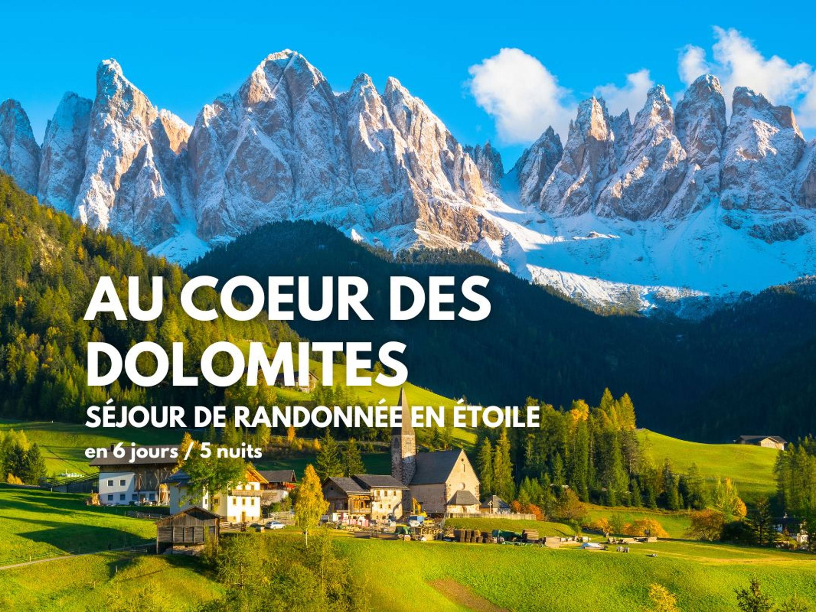 Image Au cœur des Dolomites en randonnée