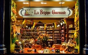 Vitrine d'épicerie fine belge