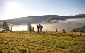 Randonneurs dans la Forêt Noire en Allemagne
