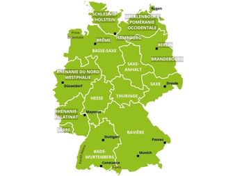 Carte d'Allemagne