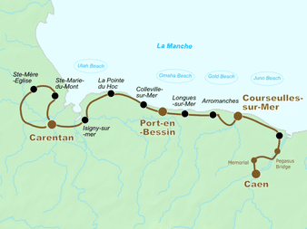 plages-debarquement-carentan-caen-circuit-map-velo-normandie