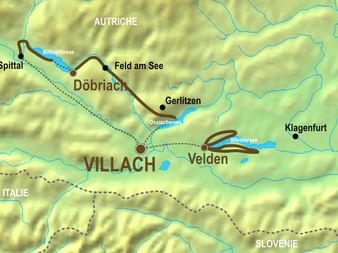 Itinéraire du séjour de randonnée Montagnes et Lacs de Carinthie Itinéraire du séjour de randonnée Montagnes et Lacs de Carinthie