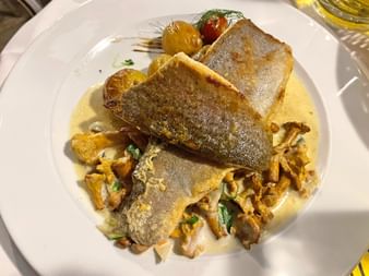 Plat de poisson fraichement pêché dans le lac de Constance