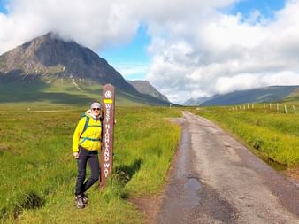 Panneau de signalisation du West Highland Way