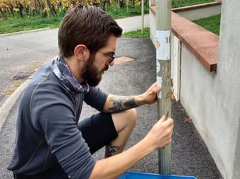 Julien en mission balisage