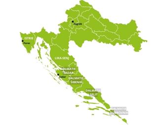 Carte de Croatie