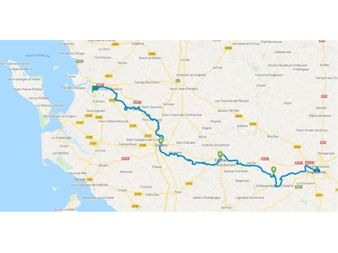 Itinéraire du séjour à vélo sur la Flow Vélo, d'Angoulême à La Rochelle Itinéraire du séjour à vélo sur la Flow Vélo, d'Angoulême à La Rochelle vendu par Espace Randonnée