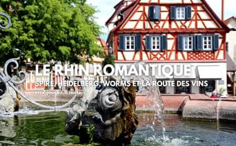A vélo en Allemagne le long du Rhin romantique