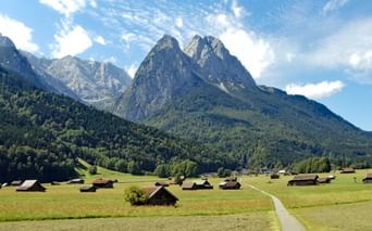 Vue sur la Zugspitze