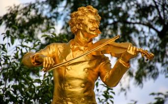 Vienne, statue de Johann Strauss