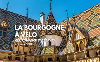 La Bourgogne à vélo, un séjour à vélo clé en main vendu par Espace Randonnée, détail des toits des Hospices de Beaune