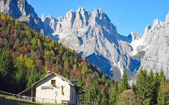 Refuge dans les Dolomites