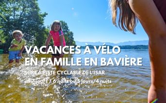 Vacances en famille en Bavière, baignade dans un lac