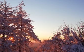 Massif des Bauges en hiver