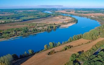 Vue aérienne de la Loire
