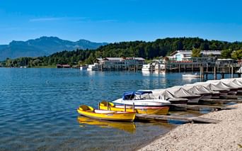 Bateaux sur le Lac de Chiem en Bavière