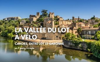 La Vallée du Lot à vélo, vue de Puy l'Evêque