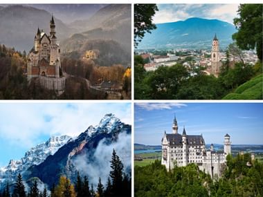 paysages aux alentours du château de Fussen en Allemagne