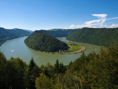 Une boucle du Danube en Autriche