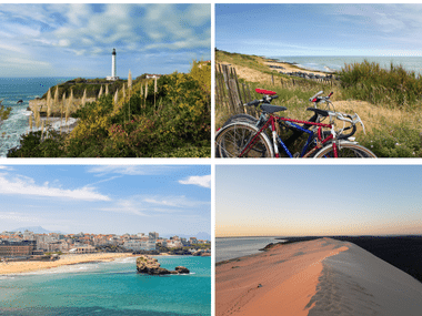 paysages de la Velodyssee de Bordeaux à Biarritz