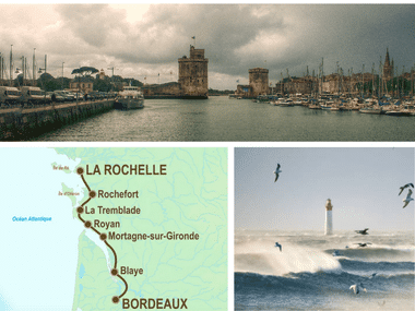 paysages de la côte Atlantique de La Rochelle à Bordeaux à vélo