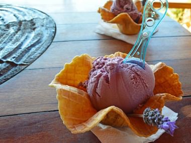 Glace à la lavande