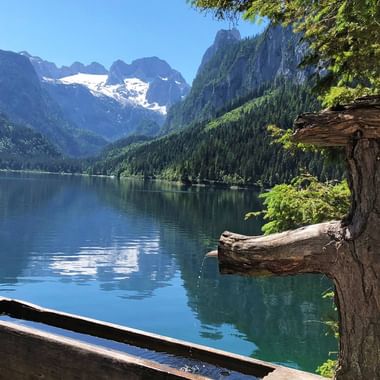 Vue du Gosausee en Autriche