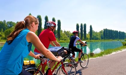 A vélo le long de l'Adige