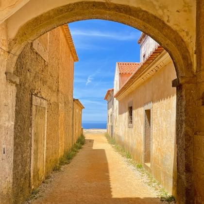 porche et vue sur la mer, Arrabida