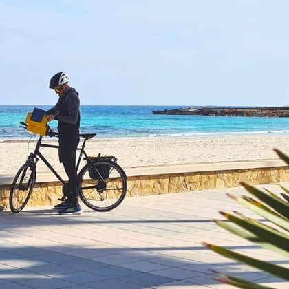 Cyclotouriste à Majorque