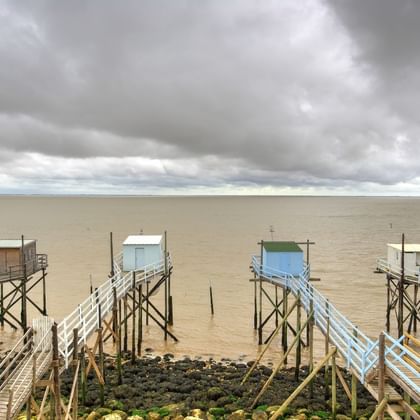 Vue typique de l'estuaire de la Gironde