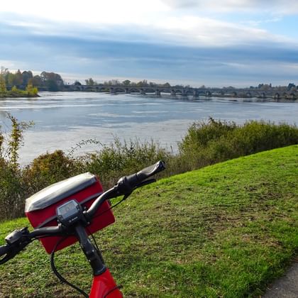 A vélo sur les berges de Loire