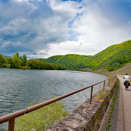 A vélo le long de la Moselle