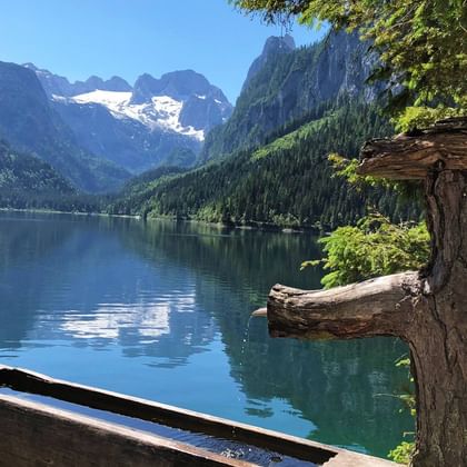 Vue du Gosausee en Autriche