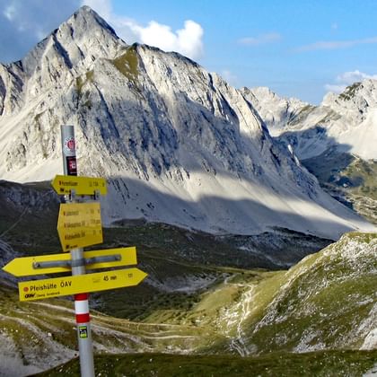 Balisage sur le sentier du Tyrol