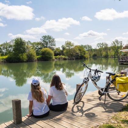 A vélo sur la Flow Vélo, dans les environs de Fleac