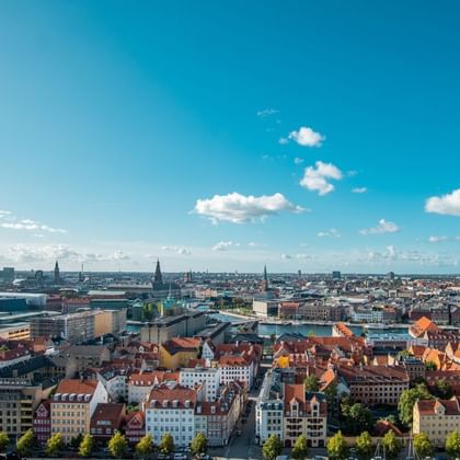 Vue aérienne de Copenhague