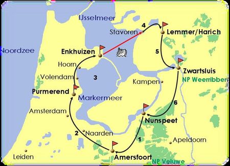 Itinéraire du séjour Ijsselmeer, nostalgie hollandaise