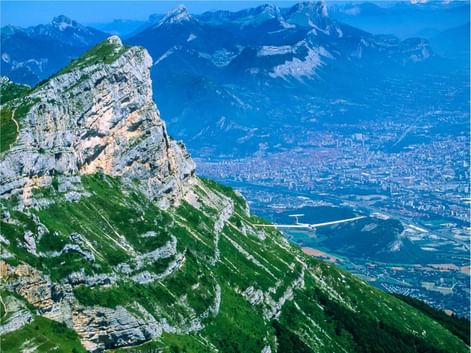 Vue sur Grenoble et le Moucherotte