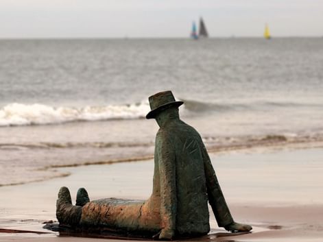 Sculpture sur la plage de Knokke